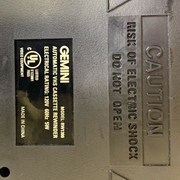 Gemini VHS Rewinder RW1300 Video Cassette Recorder - Picture 5 of 5